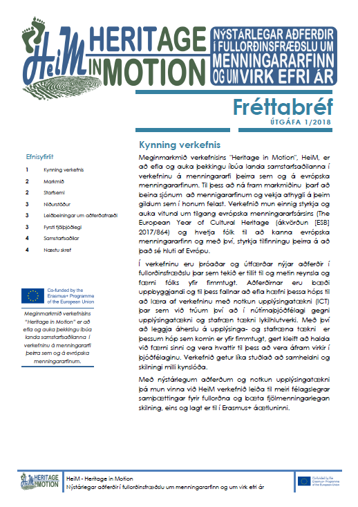 Newsletter 1 IS
